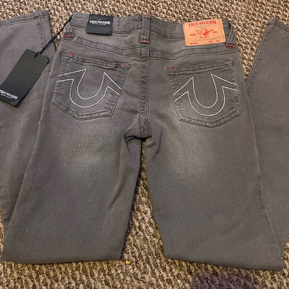 True Religion Halle Mid Rise Super Skinny Jeans